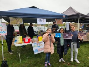 Emily, Lucy and Lana's Fundraising Stall at Ripley Farmer's Market